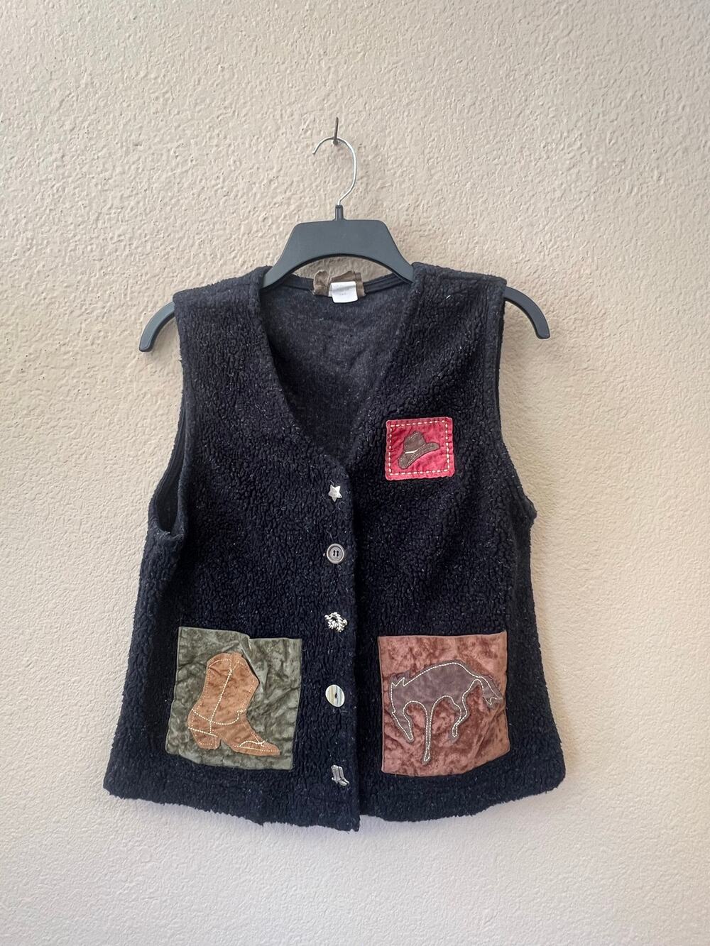 Vintage 90s Roughrider western style vest size S